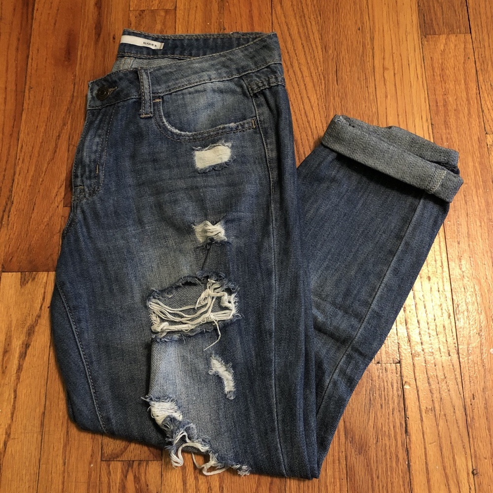 Low rise klique b boyfriend jeans